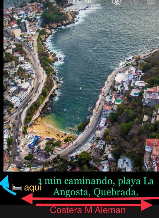 Apartmán Departamento Sobre Costera, 1Min La Quebrada, 3M Playas Y Yates Acapulco Exteriér fotografie